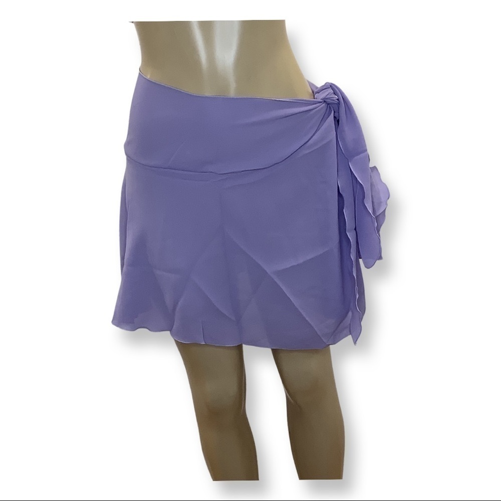 Lago Mar Ruffle Lettuce Trim Sarong NWT Made in USA